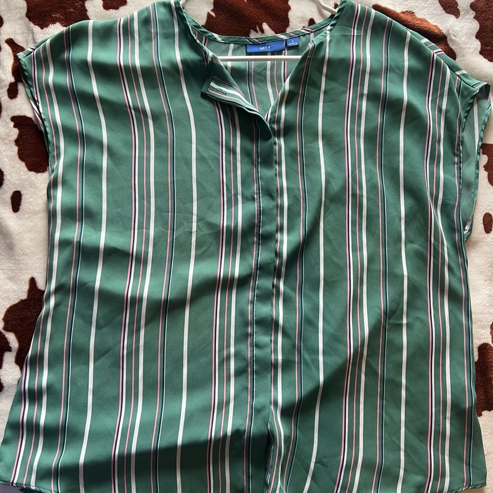Vertical striped blouse